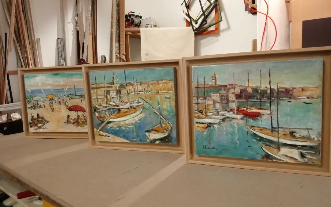 Trois toiles d’Eric Battista