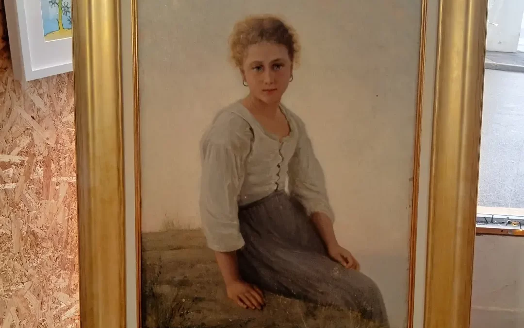 Peinture à l&rsquo;huile sur toile, vers 1910
